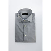 Baldinini Trend Light Blue Cotton Men Shirt